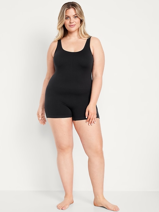 Image number 5 showing, Seamless Ribbed Short Bodysuit