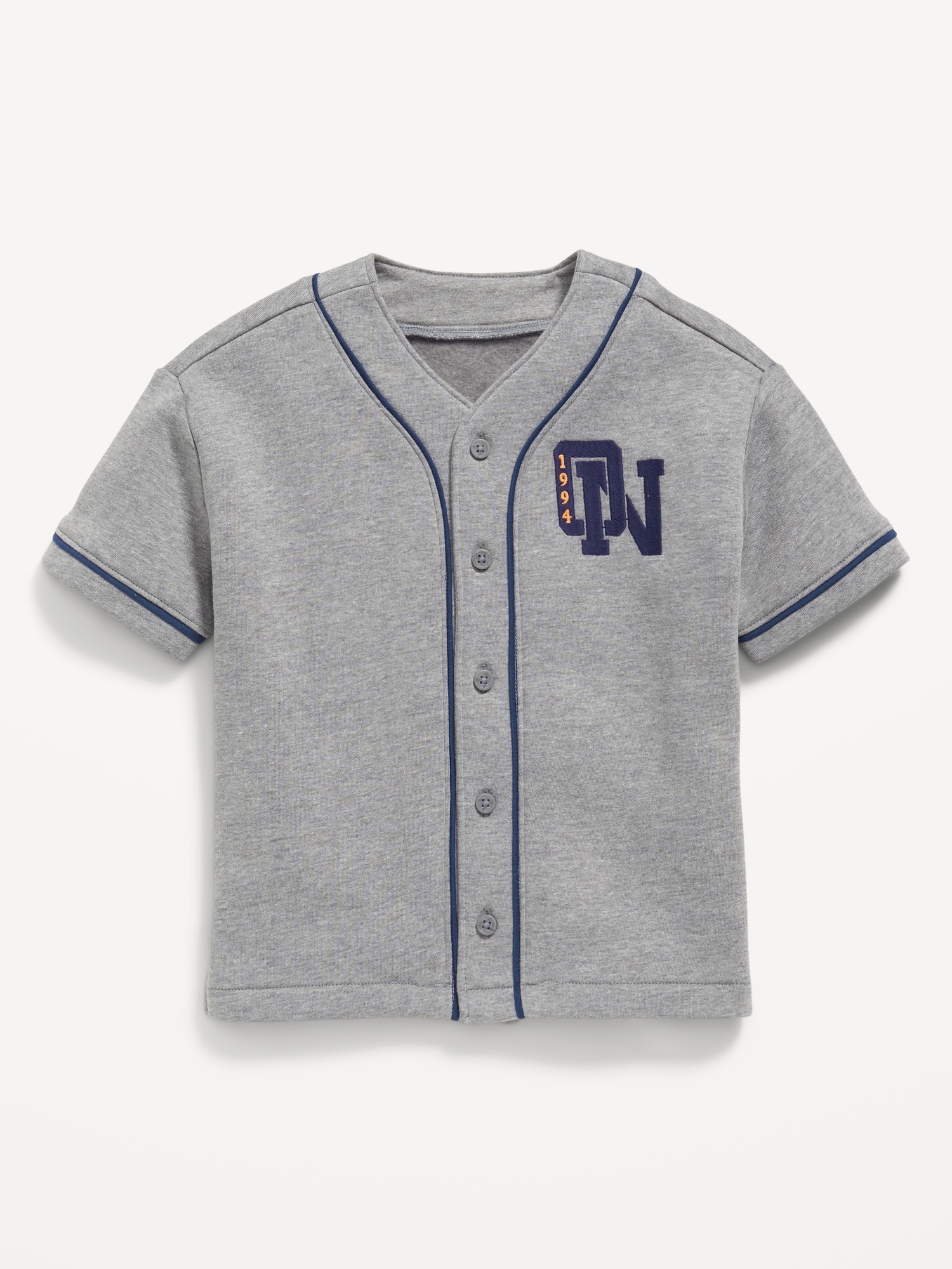 Oversized Fleece Baseball Shirt for Toddler Boys