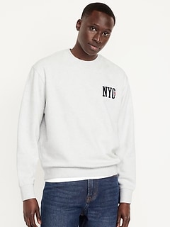 Loose Graphic Rotation Crew-Neck Sweatshirt