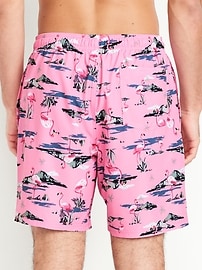Image number 2 showing, Printed Swim Trunks -- 7-inch inseam