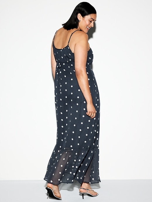 Image number 10 showing, The Occasion by Old Navy Waist-Defined Chiffon Maxi Dress