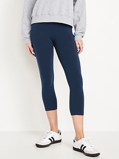 High-Waisted Fashion Layering Cropped Legging
