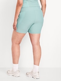 High-Waisted PowerSoft Biker Shorts -- 6-inch inseam