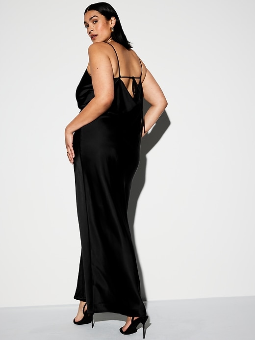 Image number 10 showing, The Occasion by Old Navy Satin Cowl Maxi Dress