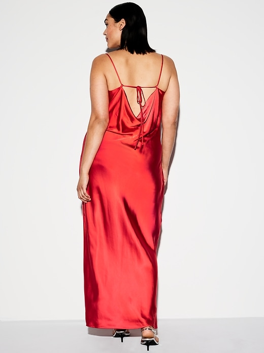 Image number 10 showing, The Occasion by Old Navy Satin Cowl Maxi Dress
