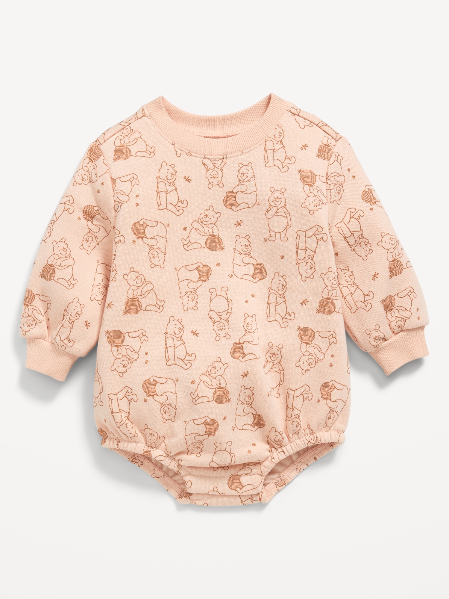 Disney© Long-Sleeve Fleece One-Piece Romper for Baby