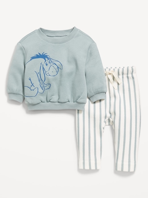 Image number 1 showing, Disney© Crew-Neck Sweatshirt and Sweatpants Set for Baby