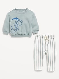 Image number 2 showing, Disney© Crew-Neck Sweatshirt and Sweatpants Set for Baby