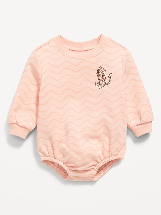 Image number 1 showing, Disney© Long-Sleeve Fleece One-Piece Romper for Baby