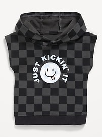 Image number 1 showing, Printed Dolman-Sleeve French Terry Pullover Hoodie for Baby