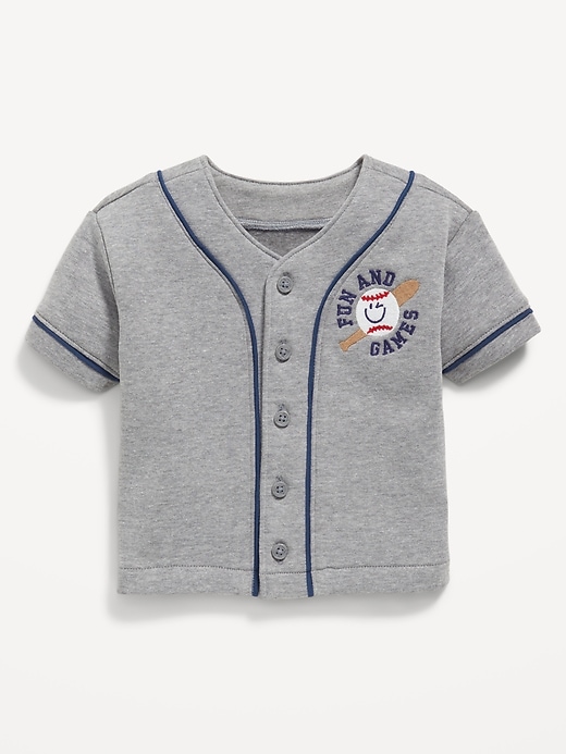 Image number 1 showing, Fleece Baseball Shirt for Baby