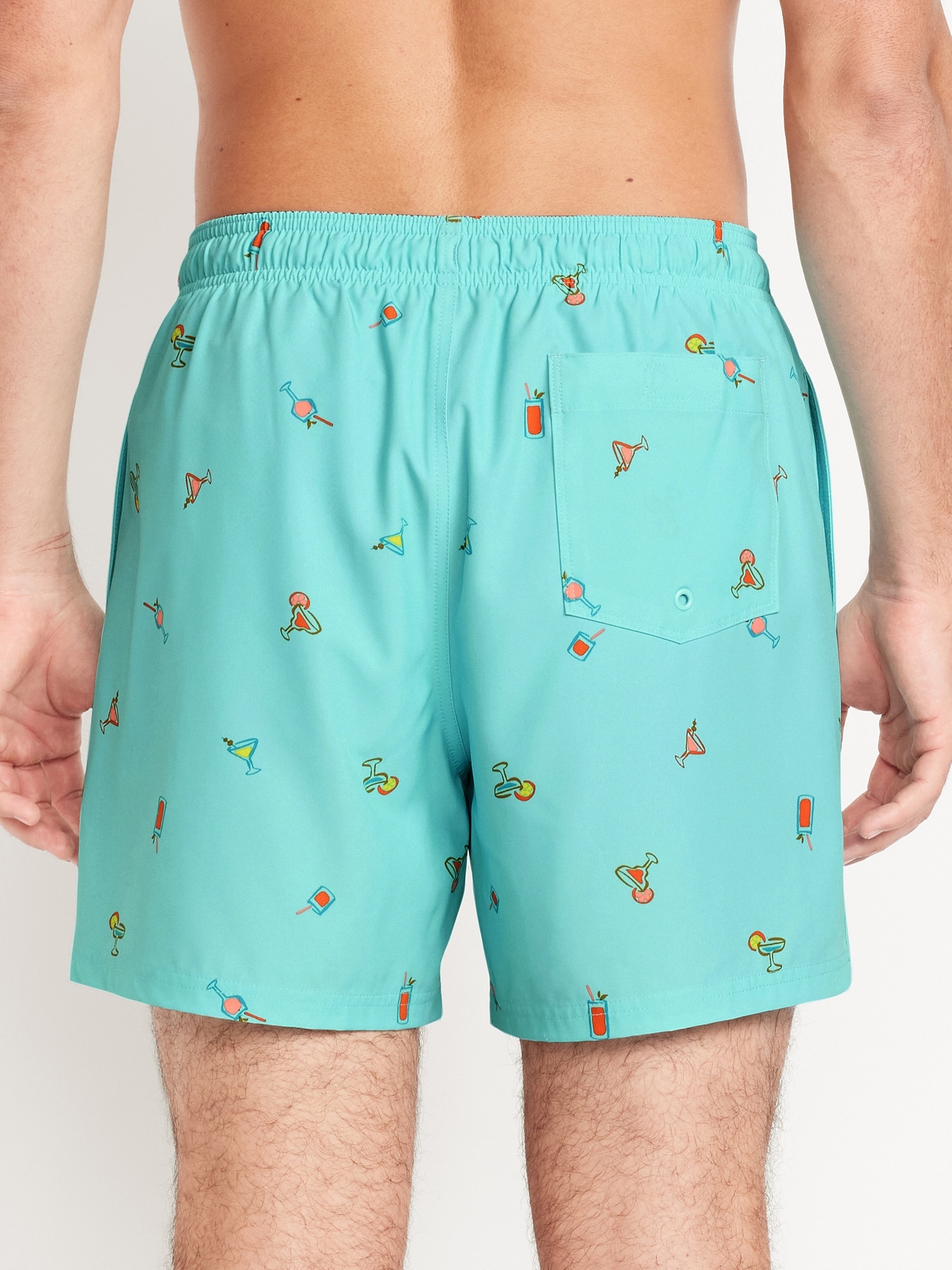 Printed Swim Trunks -- 5-inch inseam