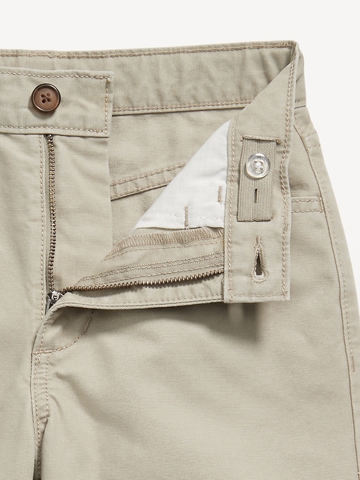 Image number 4 showing, Below Knee Baggy Canvas Shorts for Boys