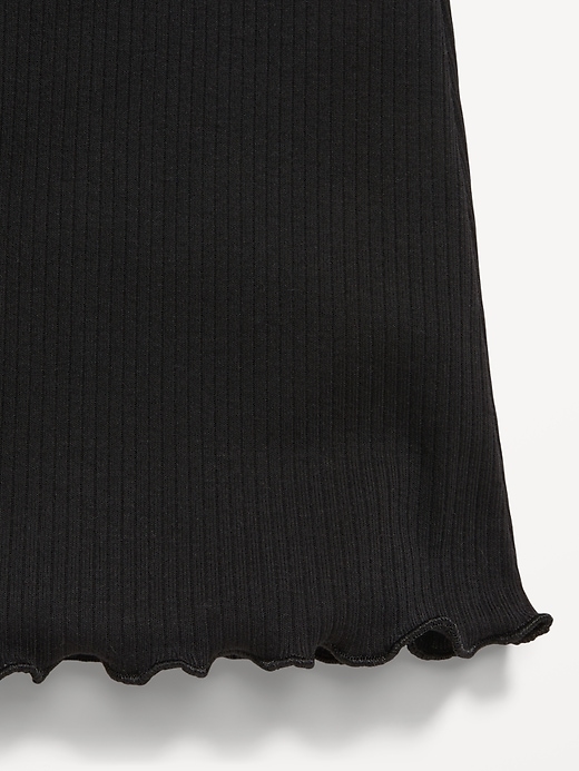 Image number 2 showing, High-Waisted Ribbed Flared Leggings for Girls