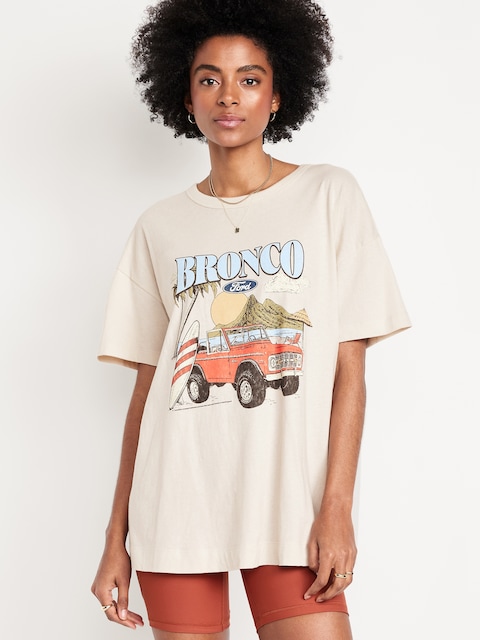 Ford Bronco™ Oversized Tunic T-Shirt - Wish Bone