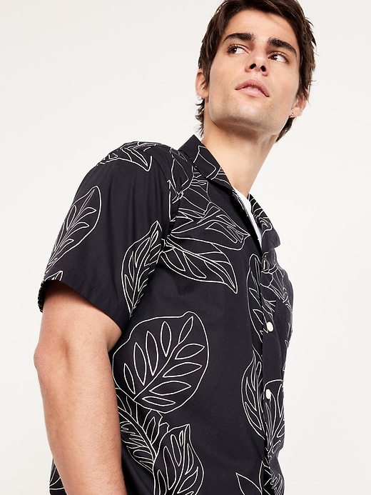 Image number 3 showing, Short-Sleeve Printed Camp Shirt
