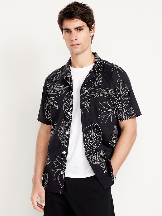 Image number 1 showing, Short-Sleeve Printed Camp Shirt