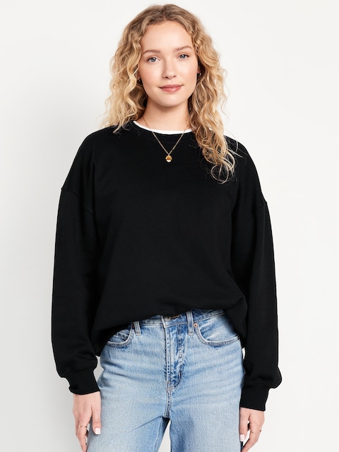 SoComfy Oversized Tunic Sweatshirt - Black Jack