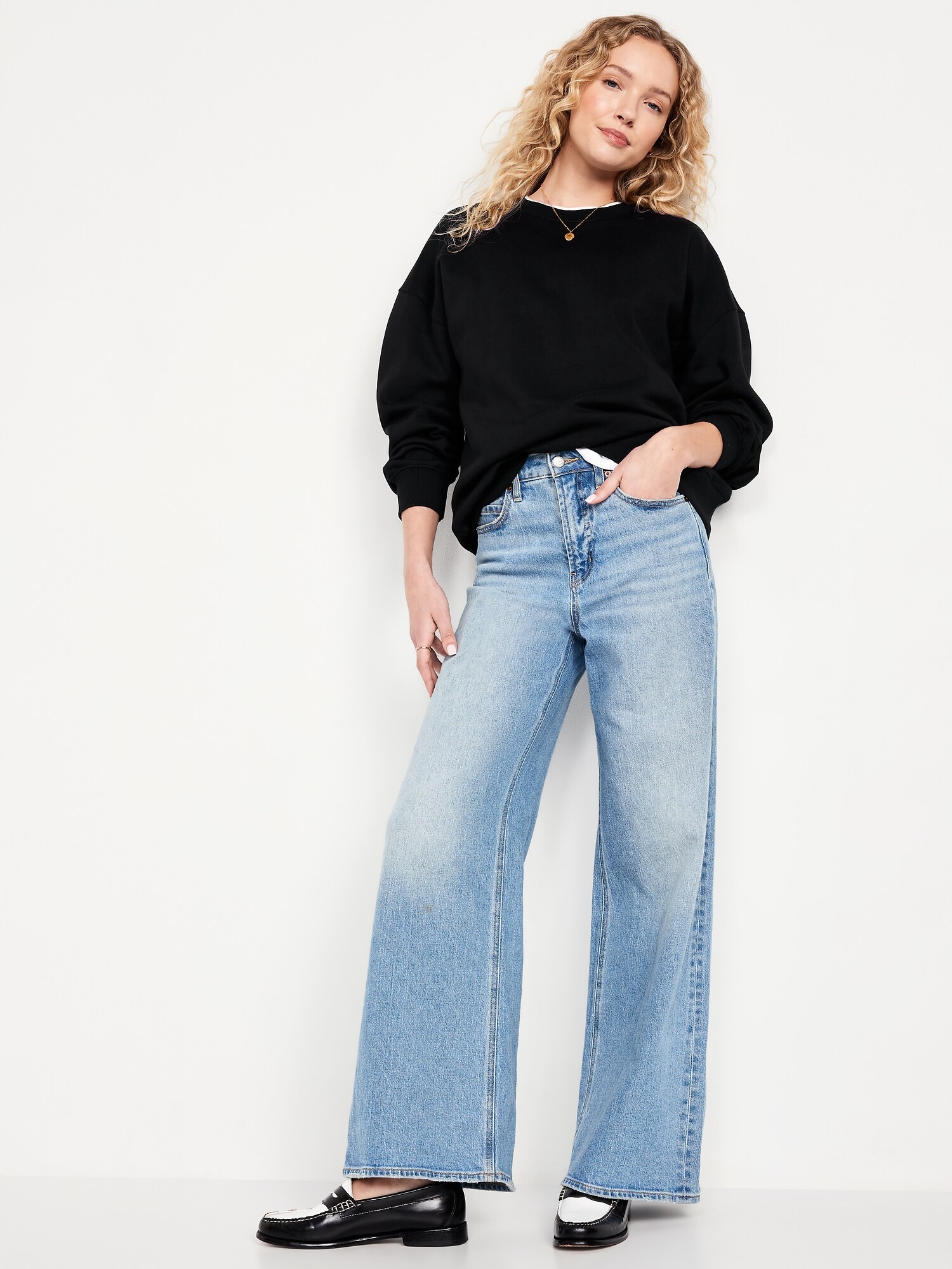 Женские толстовки Old Navy SoComfy Oversized Graphic, цвет: Чёрный — фото 3
