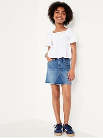 Image number 3 showing, High-Waisted Jean Skirt for Girls