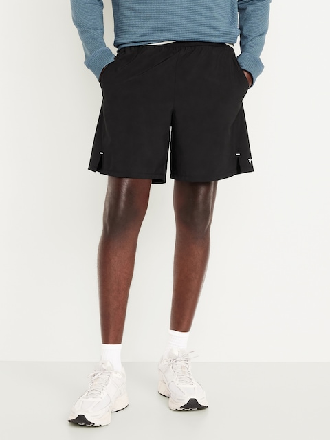 Performance Vent Run Shorts -- 7-inch inseam - Black Jack