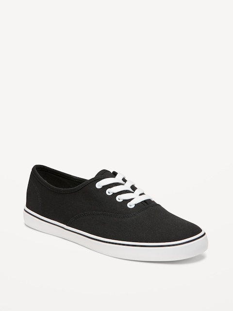 Canvas Prep Sneakers for Women - Blackjack