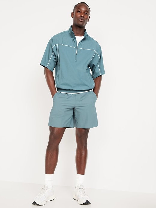 Image number 3 showing, Short-Sleeve Nylon Half-Zip Top