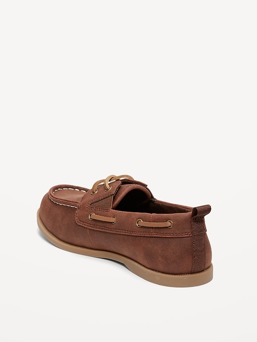 Image number 3 showing, Faux-Leather Boat Shoes for Boys