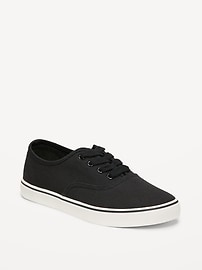 Image number 1 showing, Canvas Lace-Up Sneakers for Boys