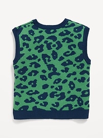 Image number 2 showing, Printed Oversized Sweater Vest for Toddler Boys