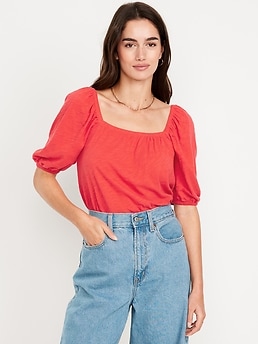 トップス senee puff sleeve square tops LWSH2625xNOIRxPrimary_78855103