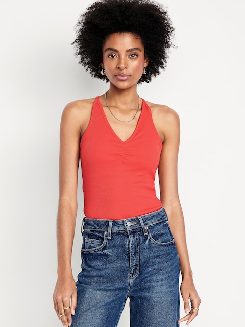 Racerback Crop Tank Top