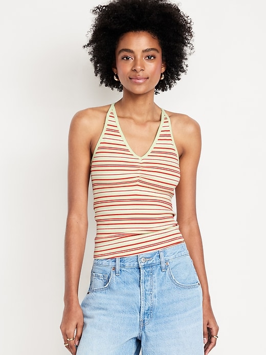 Image number 1 showing, Racerback Crop Tank Top