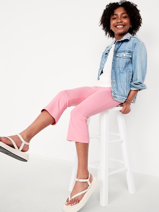 Image number 3 showing, High-Waisted Kick Flare Leggings for Girls