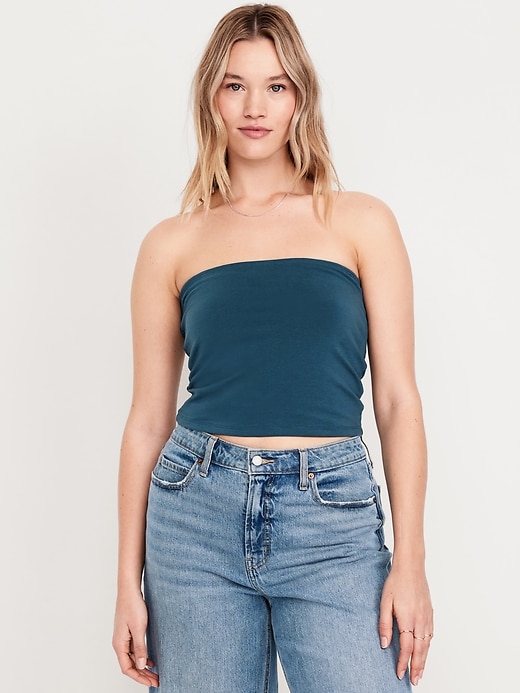 Image number 5 showing, Double-Layer Tube Top
