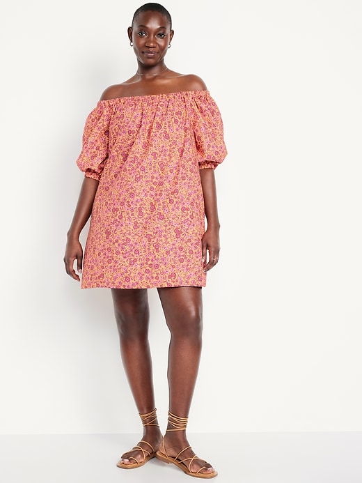 Image number 5 showing, Floral Mini Swing Dress