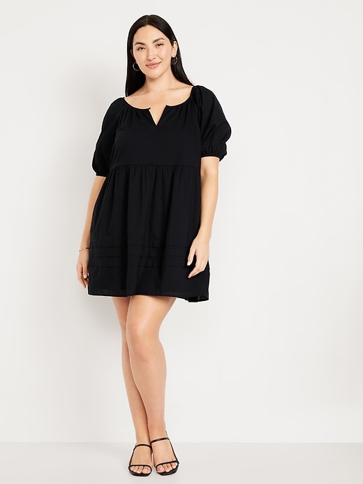 Image number 5 showing, Pleated Mini Swing Dress