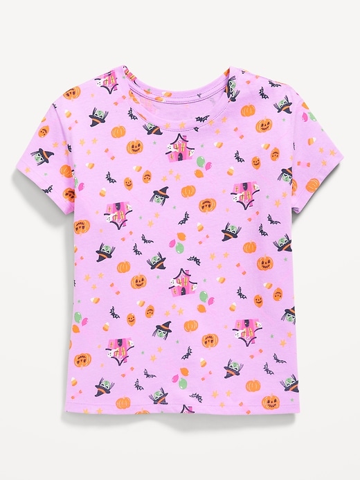 Image number 1 showing, Printed Softest Short-Sleeve T-Shirt for Girls