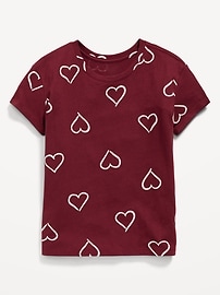 Image number 1 showing, Printed Softest Short-Sleeve T-Shirt for Girls