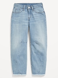 Image number 4 showing, Super Baggy Barrel-Leg Jeans for Girls