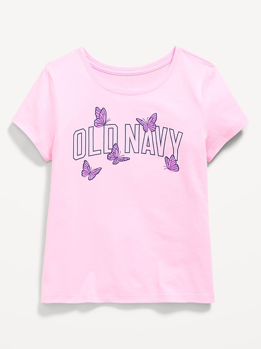 Image number 1 showing, Short-Sleeve Logo-Graphic T-Shirt for Girls