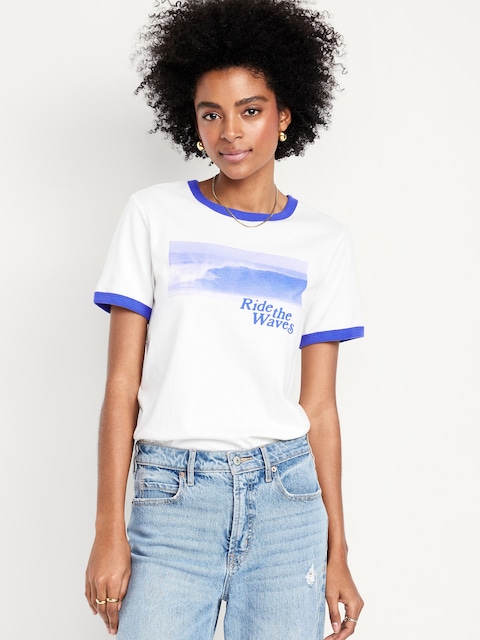 EveryWear Graphic Ringer T-Shirt