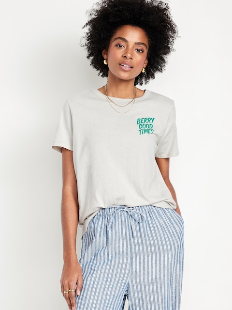 EveryWear Crew-Neck Graphic T-Shirt - Wish Bone