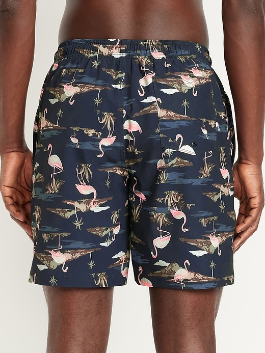 Printed Swim Trunks -- 7-inch inseam