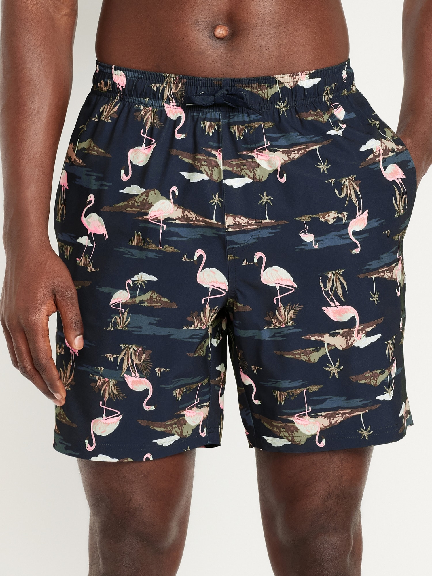 Printed Swim Trunks -- 7-inch inseam