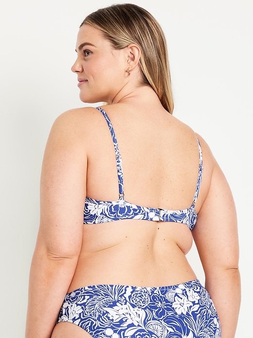 Image number 8 showing, Textured Underwire Balconette Swim Top