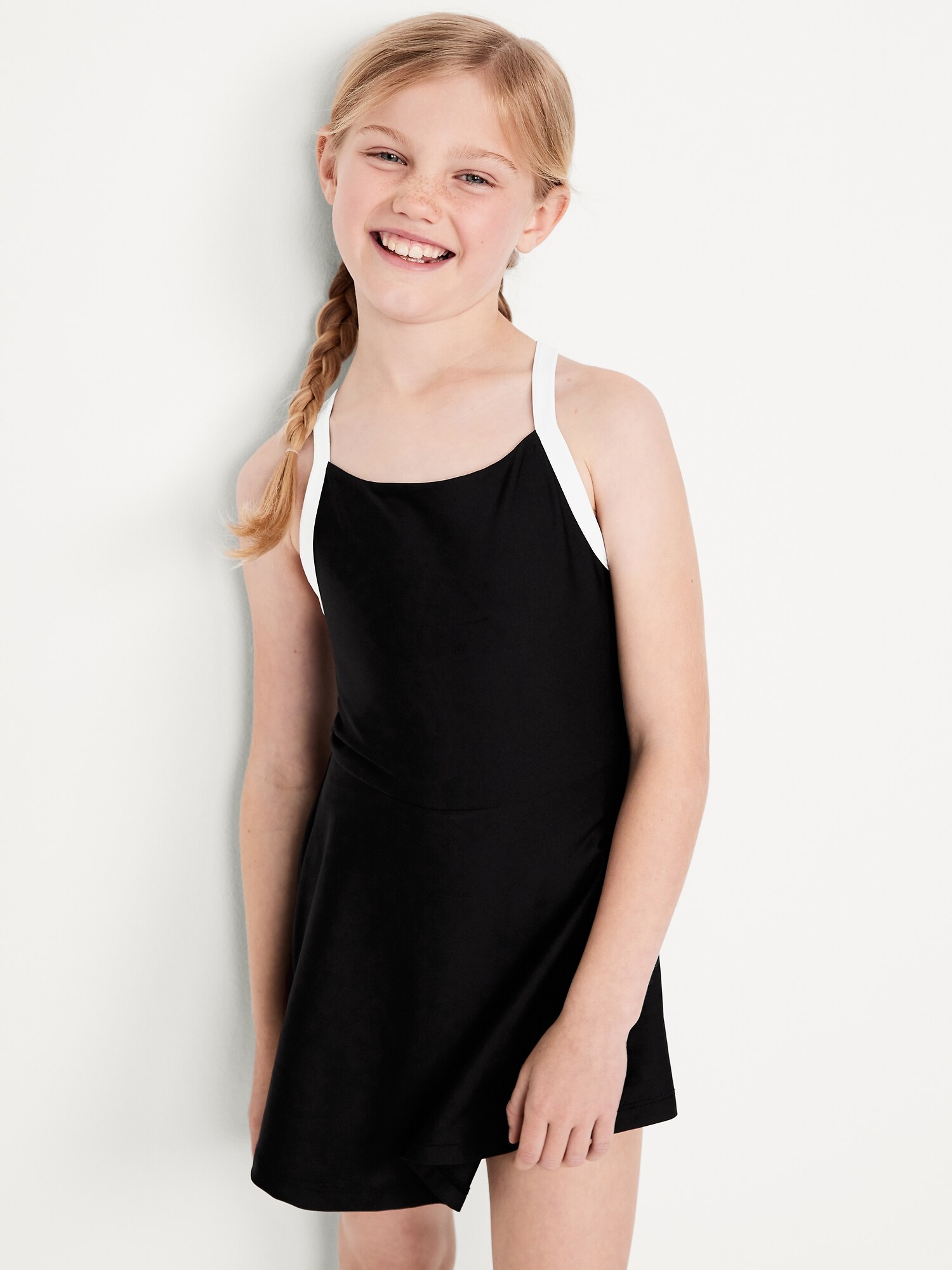 Платье Old Navy PowerSoft Cami Athletic Dress для девочек, цвет: Чёрный — фото 3