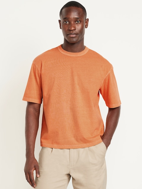 Garment-Dyed Cropped T-Shirt - Beacon Glow