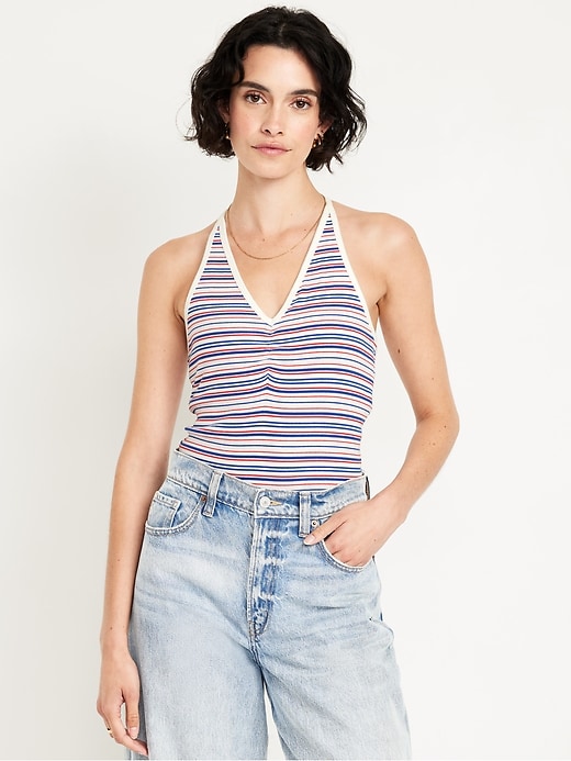 Image number 1 showing, Racerback Crop Tank Top