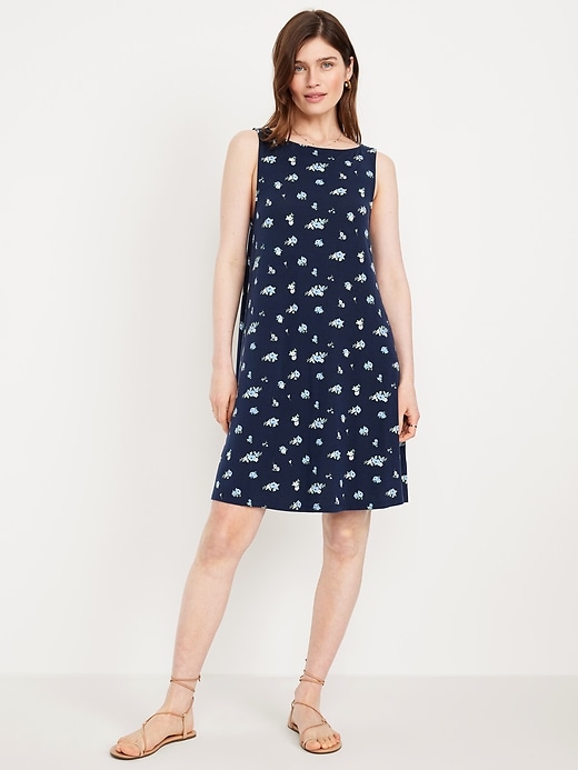 Image number 1 showing, Sleeveless Mini Swing Dress